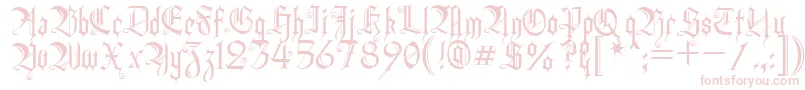 HeidornHill Font – Pink Fonts on White Background