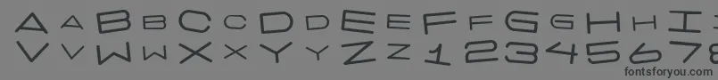 7daysrotated Font – Black Fonts on Gray Background