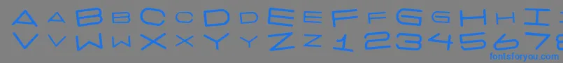 fuente 7daysrotated – Fuentes Azules Sobre Fondo Gris