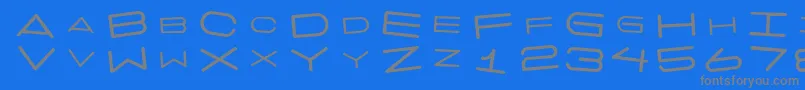 7daysrotated Font – Gray Fonts on Blue Background