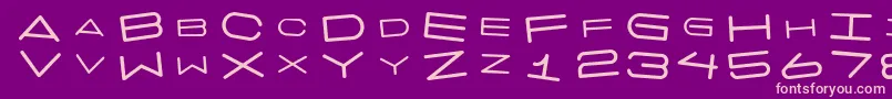 Lisätietoja 7daysrotated-fontista 7daysrotated-fontti – vaaleanpunaiset fontit violetilla taustalla