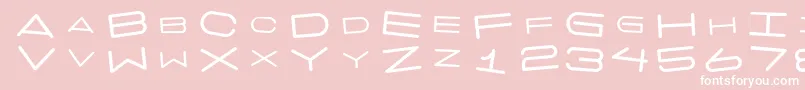 7daysrotated Font – White Fonts on Pink Background