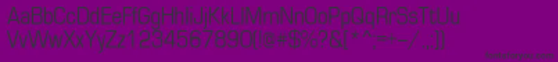 フォントEurope80n – 紫の背景に黒い文字