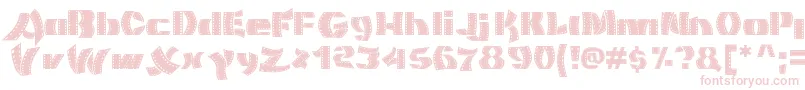 MovieFilmstrip Font – Pink Fonts on White Background