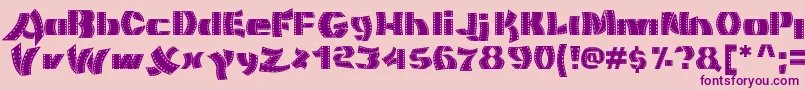 MovieFilmstrip Font – Purple Fonts on Pink Background