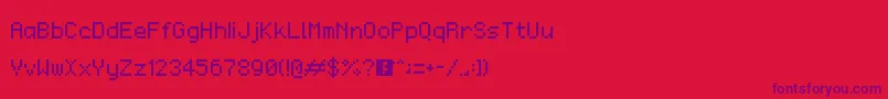 Шрифт Monaco – фиолетовые шрифты на красном фоне