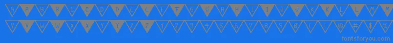 fuente TheSouthFlagSt – Fuentes Grises Sobre Fondo Azul
