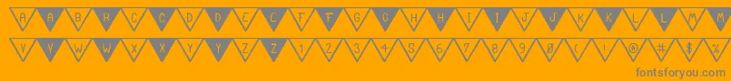 TheSouthFlagSt Font – Gray Fonts on Orange Background