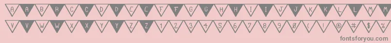 TheSouthFlagSt Font – Gray Fonts on Pink Background