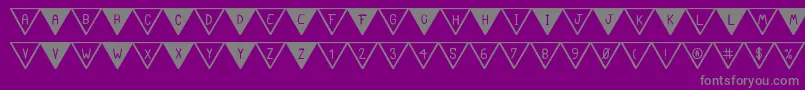 TheSouthFlagSt Font – Gray Fonts on Purple Background