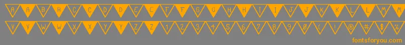 TheSouthFlagSt Font – Orange Fonts on Gray Background