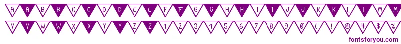 TheSouthFlagSt-fontti – violetit fontit valkoisella taustalla