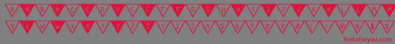 TheSouthFlagSt Font – Red Fonts on Gray Background