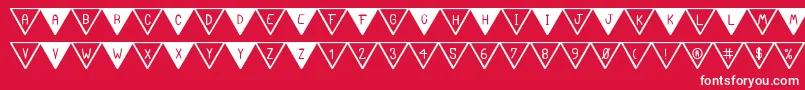 TheSouthFlagSt Font – White Fonts on Red Background