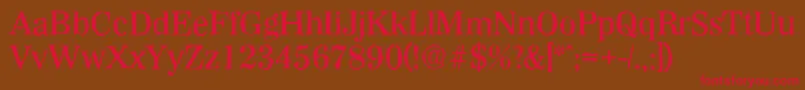 WichitaantiqueMediumRegular Font – Red Fonts on Brown Background