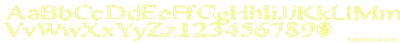 Шрифт HeatSinks486 – жёлтые шрифты