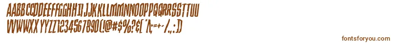 Strangerdangerrotal Font – Brown Fonts on White Background