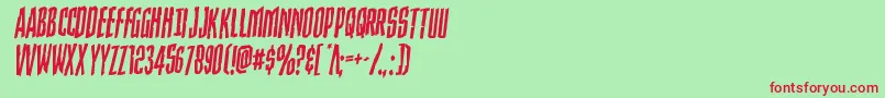 Strangerdangerrotal Font – Red Fonts on Green Background