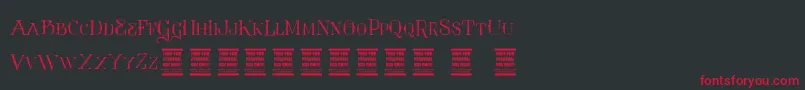 VtksContrast Font – Red Fonts on Black Background