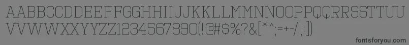 OctinsportsltRegular Font – Black Fonts on Gray Background