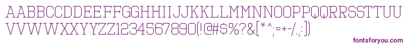 OctinsportsltRegular Font – Purple Fonts on White Background