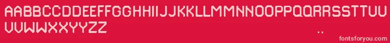 Traffix Font – Pink Fonts on Red Background