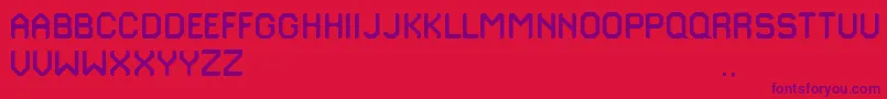 Traffix Font – Purple Fonts on Red Background