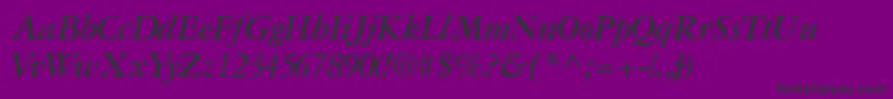 Garamondreprisessk ffy Font – Black Fonts on Purple Background