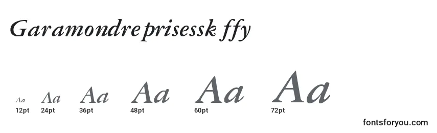 Garamondreprisessk ffy Font Sizes