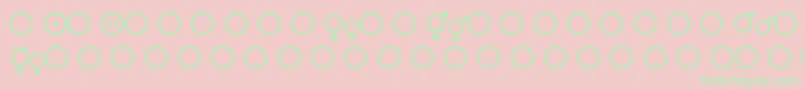 Fmsymb Font – Green Fonts on Pink Background