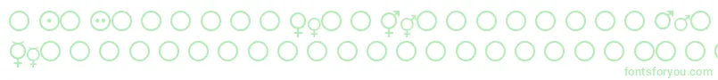 Fmsymb Font – Green Fonts on White Background