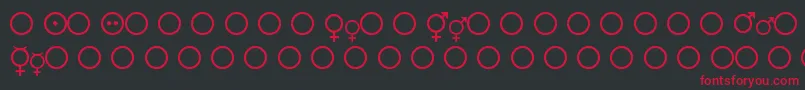 Fmsymb Font – Red Fonts on Black Background