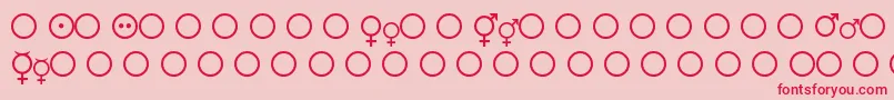 Fmsymb Font – Red Fonts on Pink Background