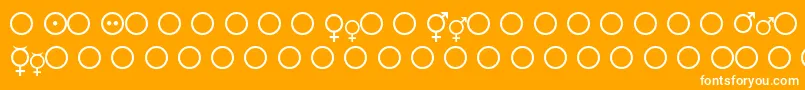 Fmsymb Font – White Fonts on Orange Background