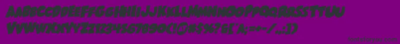 Shablagoorotal Font – Black Fonts on Purple Background