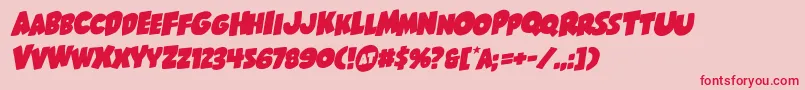 Shablagoorotal Font – Red Fonts on Pink Background
