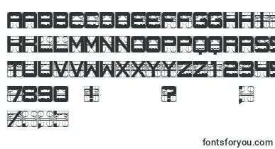 Measurements font – grid Fonts