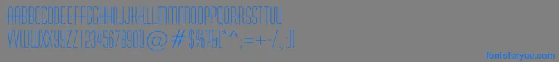 AHuxleyrough-Schriftart – Blaue Schriften auf grauem Hintergrund