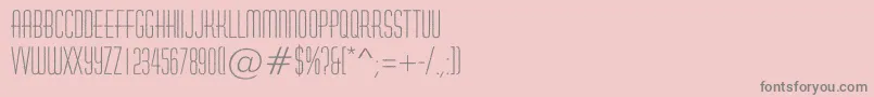 Шрифт AHuxleyrough – серые шрифты на розовом фоне