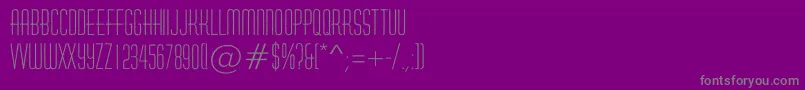 AHuxleyrough Font – Gray Fonts on Purple Background