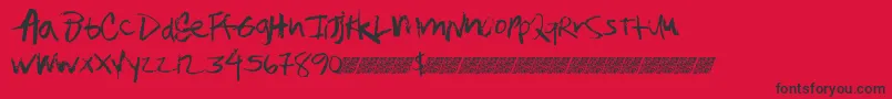 More about Quitwork Font Quitwork Font – Black Fonts on Red Background