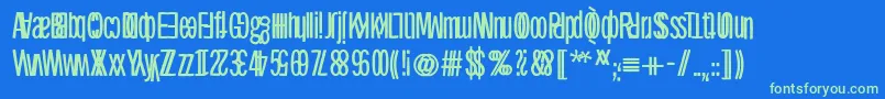 Подробнее о шрифте Twinsetsansthree Шрифт Twinsetsansthree – зелёные шрифты на синем фоне