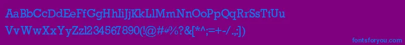 GycentiumPopwell-fontti – siniset fontit violetilla taustalla
