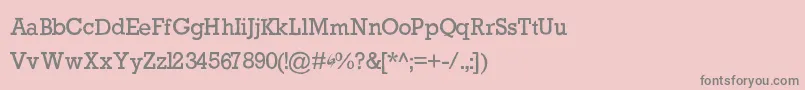 GycentiumPopwell Font – Gray Fonts on Pink Background