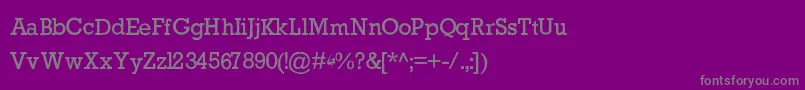 GycentiumPopwell Font – Gray Fonts on Purple Background