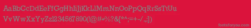 GycentiumPopwell Font – Gray Fonts on Red Background