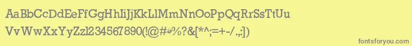 Подробнее о шрифте GycentiumPopwell Шрифт GycentiumPopwell – серые шрифты на жёлтом фоне