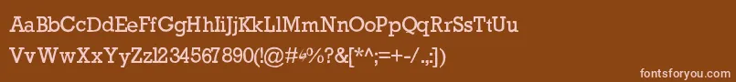Шрифт GycentiumPopwell – розовые шрифты на коричневом фоне