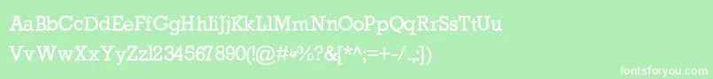 GycentiumPopwell Font – White Fonts on Green Background
