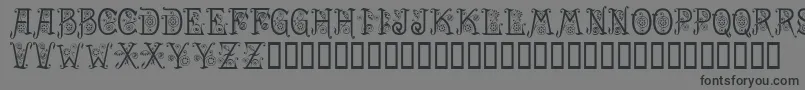 Spring Font – Black Fonts on Gray Background
